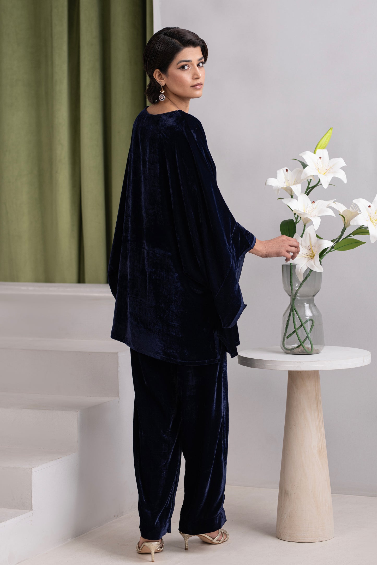 Deep Midnight Blue | Velvet Co-ords